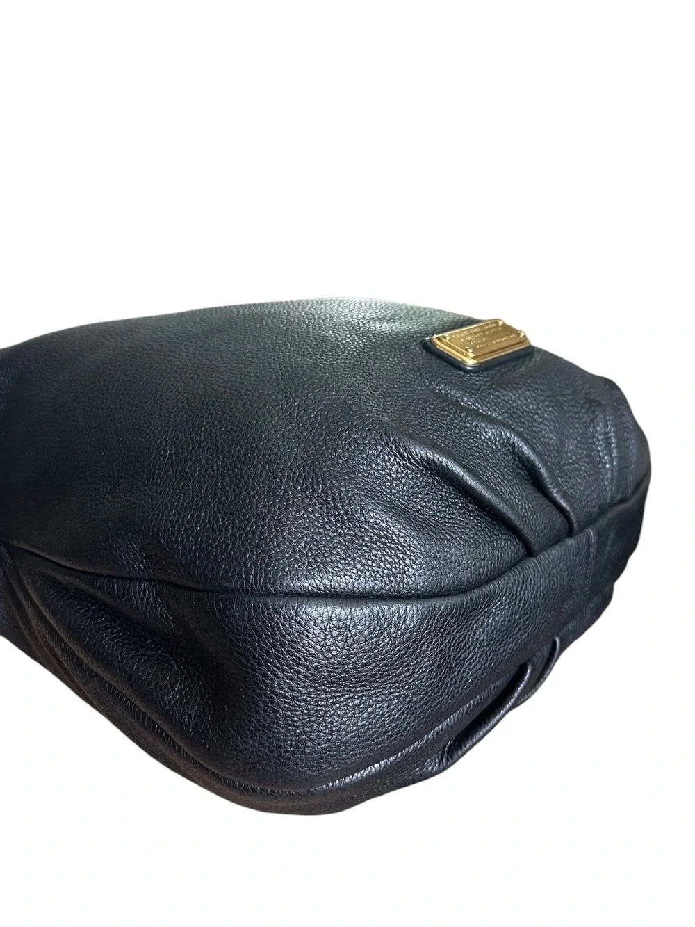 Marc by Marc Jacobs Q Workwear Hobo Black Pebbled Leather Shoulder Bag